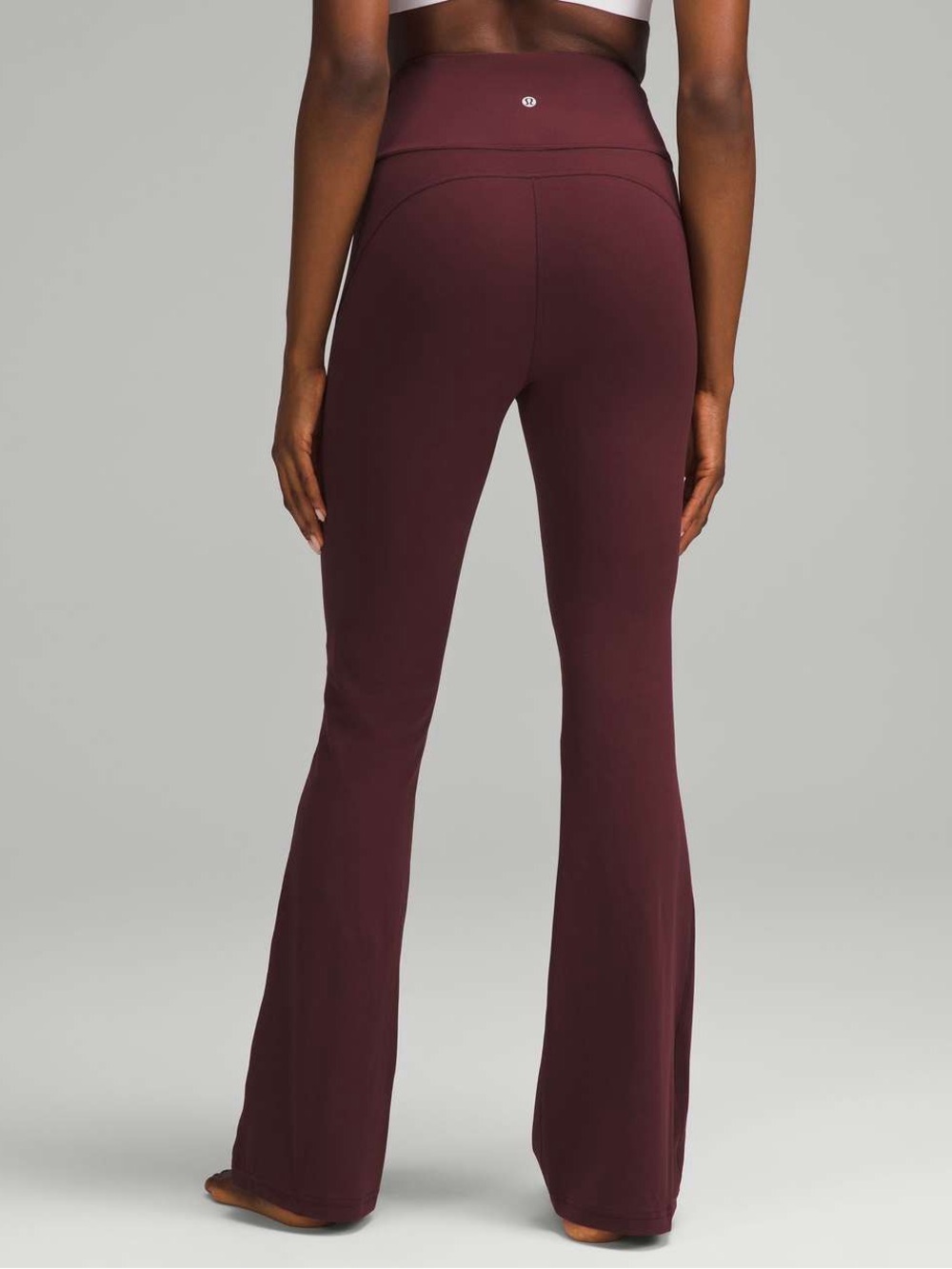 ✨ NWT Lululemon Groove Super-High-Rise Flared Pant Nulu Garnet - Size 6